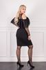 Picture of PLUS SIZE DRESS WITH LACE FRILL AND CHIFFON SLEEVE